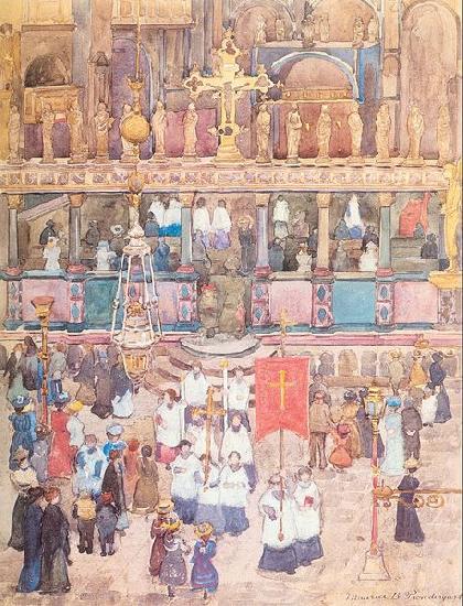 Maurice Prendergast Easter Procession St. Mark's